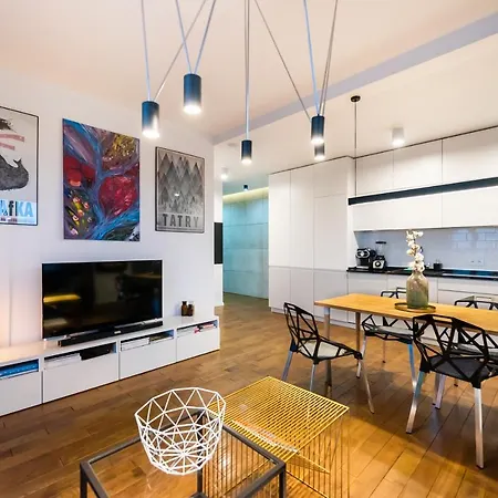 Apartment Qbik Artistic Cityscape Warsaw